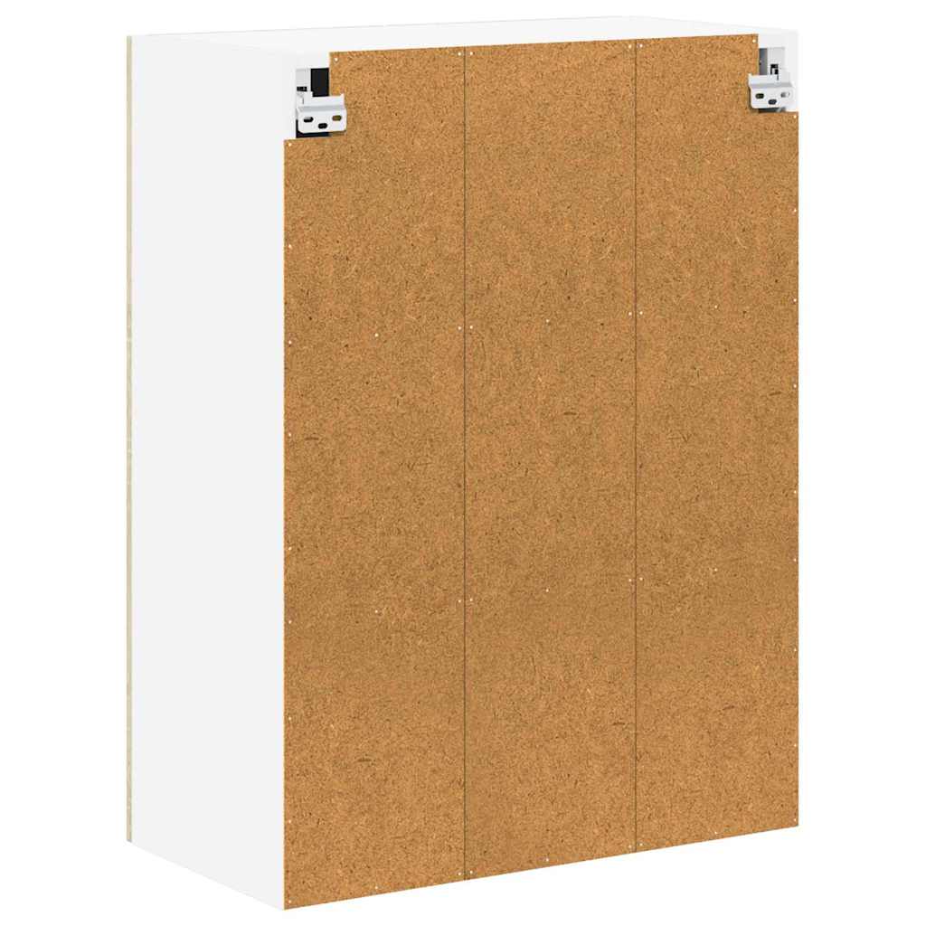 Wall Glass Cabinet LUCCA Sonoma Oak 60 x 31 x 80 cm