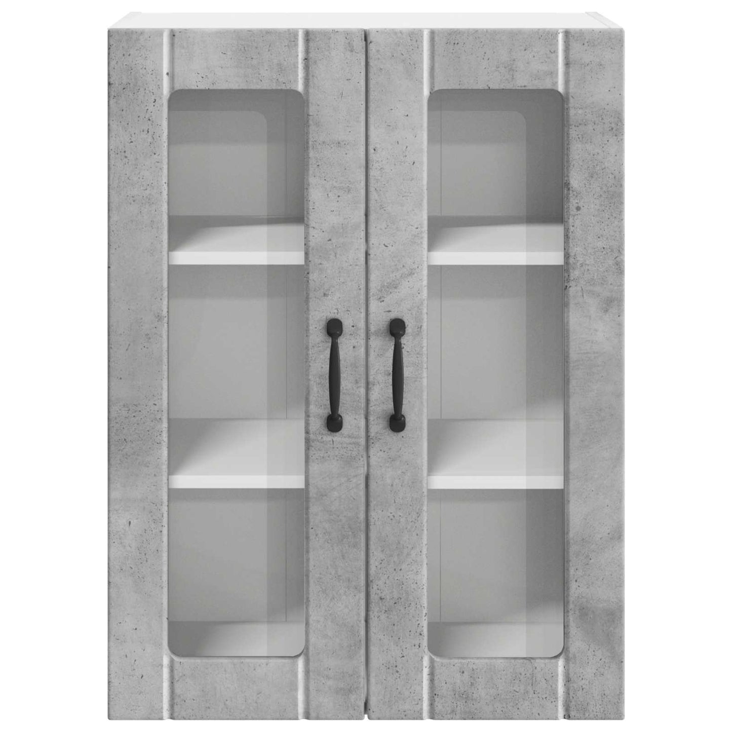 Wall Glass Cabinet LUCCA Concrete Grey 60 x 31 x 80 cm