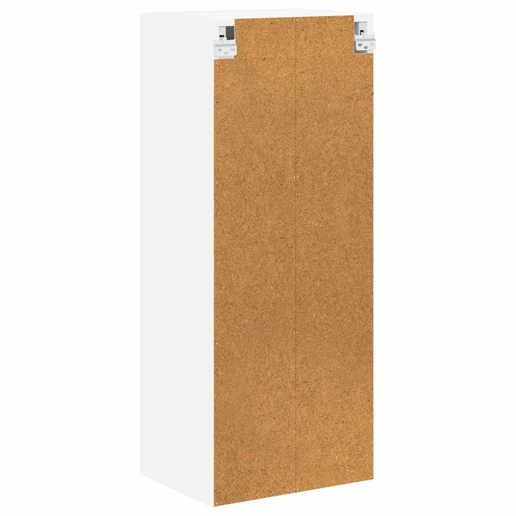 Wall Glass Cabinet LUCCA White 40 x 31 x 100 cm Engineered Wood