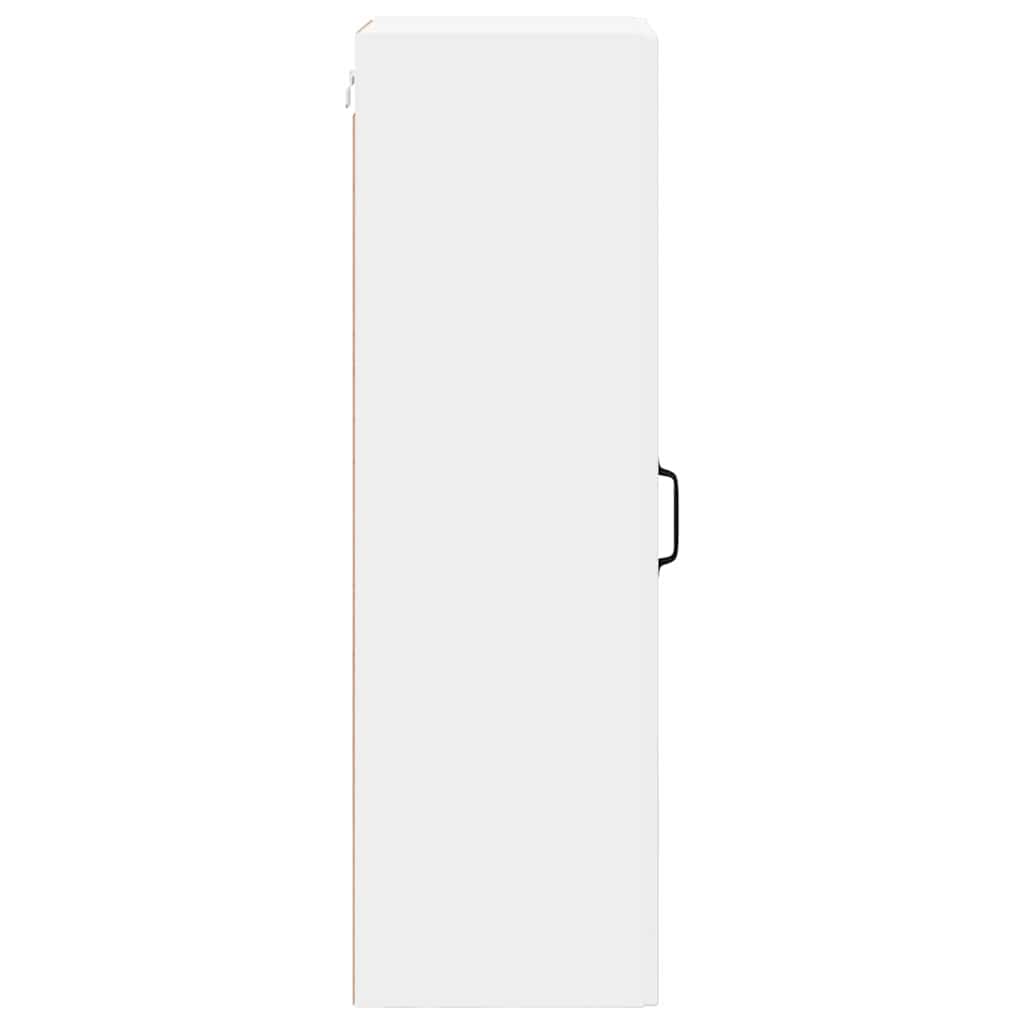 Wall Glass Cabinet LUCCA White 40 x 31 x 100 cm Engineered Wood