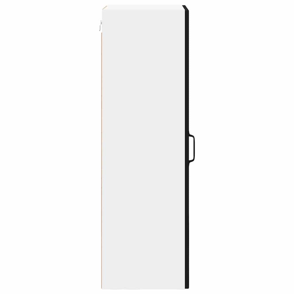 Wall Glass Cabinet LUCCA Black 40 x 31 x 100 cm Engineered Wood