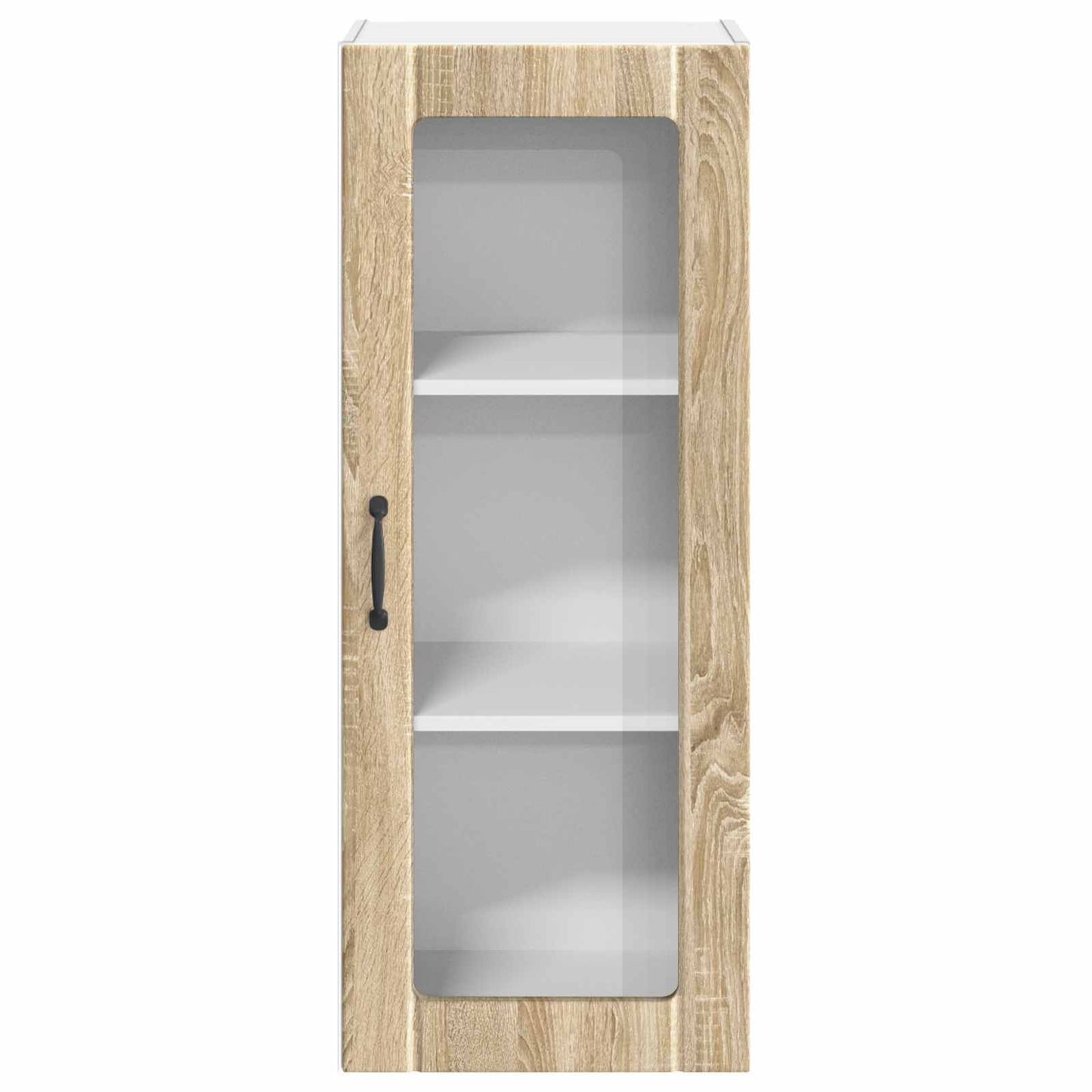 Wall Glass Cabinet LUCCA Sonoma Oak 40 x 31 x 100 cm