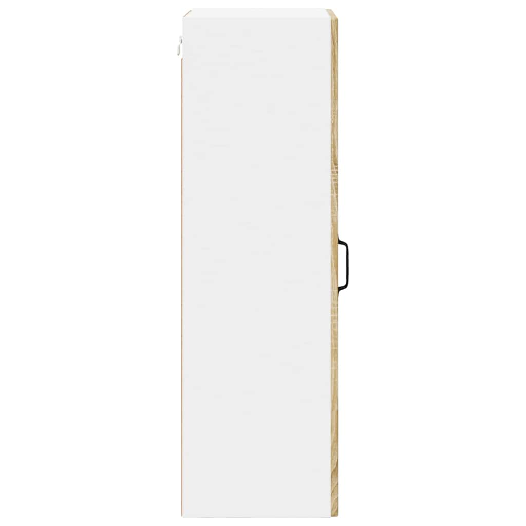 Wall Glass Cabinet LUCCA Sonoma Oak 40 x 31 x 100 cm