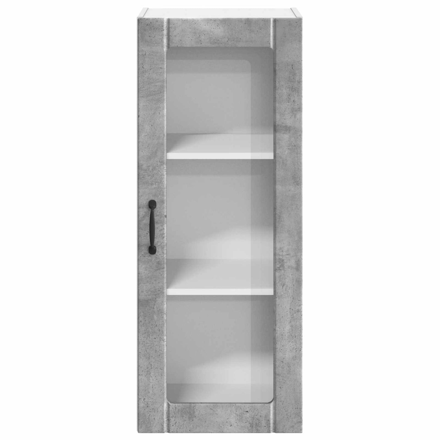 Wall Glass Cabinet LUCCA Concrete Grey 40 x 31 x 100 cm