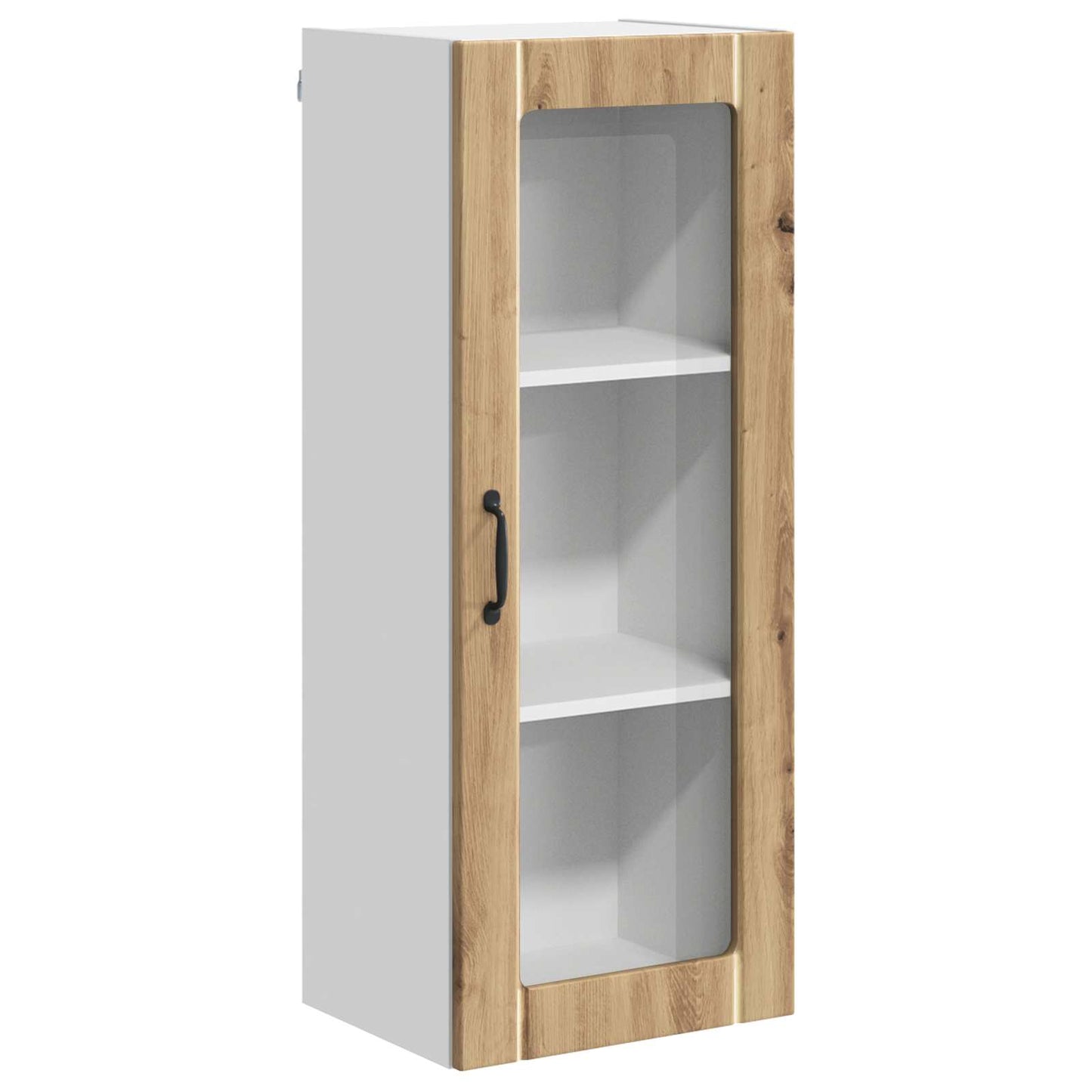 Wall Glass Cabinet LUCCA Artisan Oak 40 x 31 x 100 cm