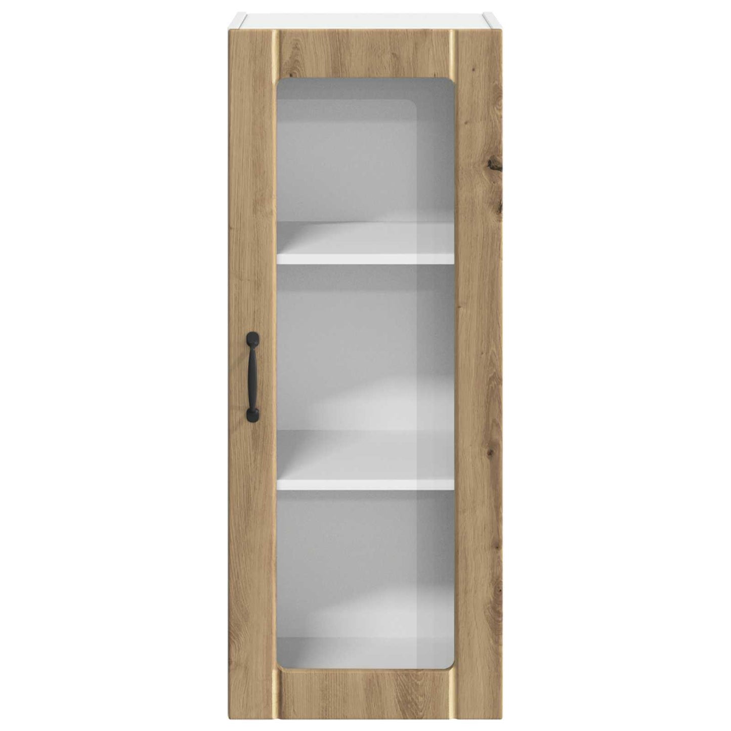 Wall Glass Cabinet LUCCA Artisan Oak 40 x 31 x 100 cm