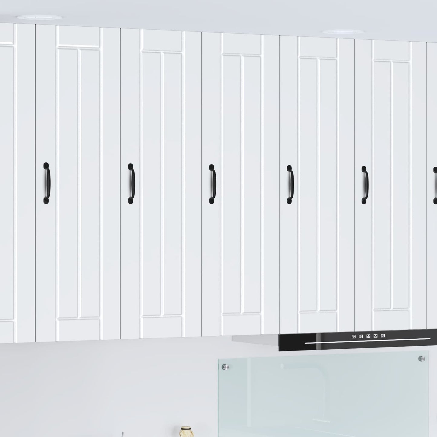 Wall Cabinet LUCCA White 30 x 31 x 100 cm Engineered Wood