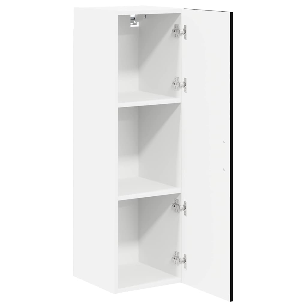Wall Cabinet LUCCA Black 30 x 31 x 100 cm Engineered Wood