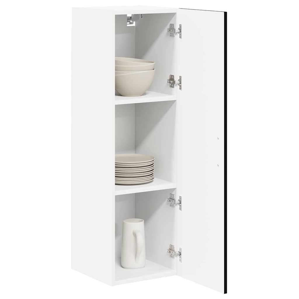 Wall Cabinet LUCCA Black 30 x 31 x 100 cm Engineered Wood
