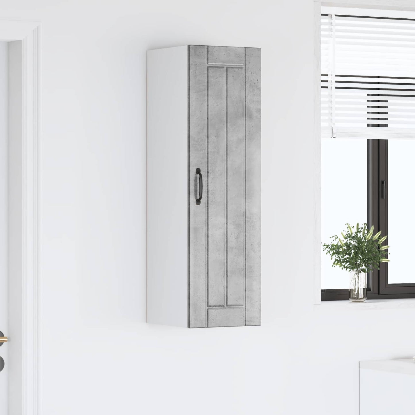 Wall Cabinet LUCCA Concrete Grey 30 x 31 x 100 cm