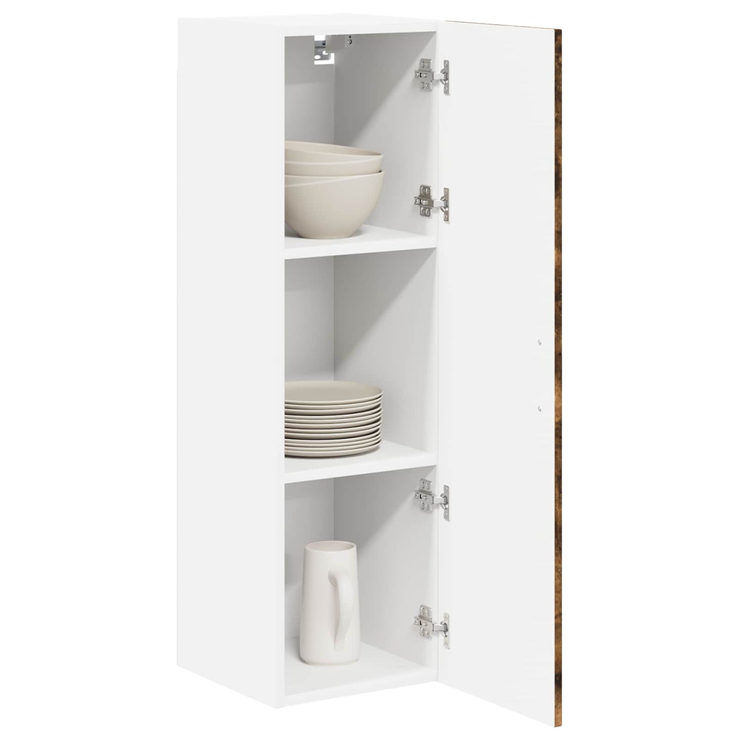 Wall Cabinet LUCCA Smoked Oak 30 x 31 x 100 cm Engineered Wood