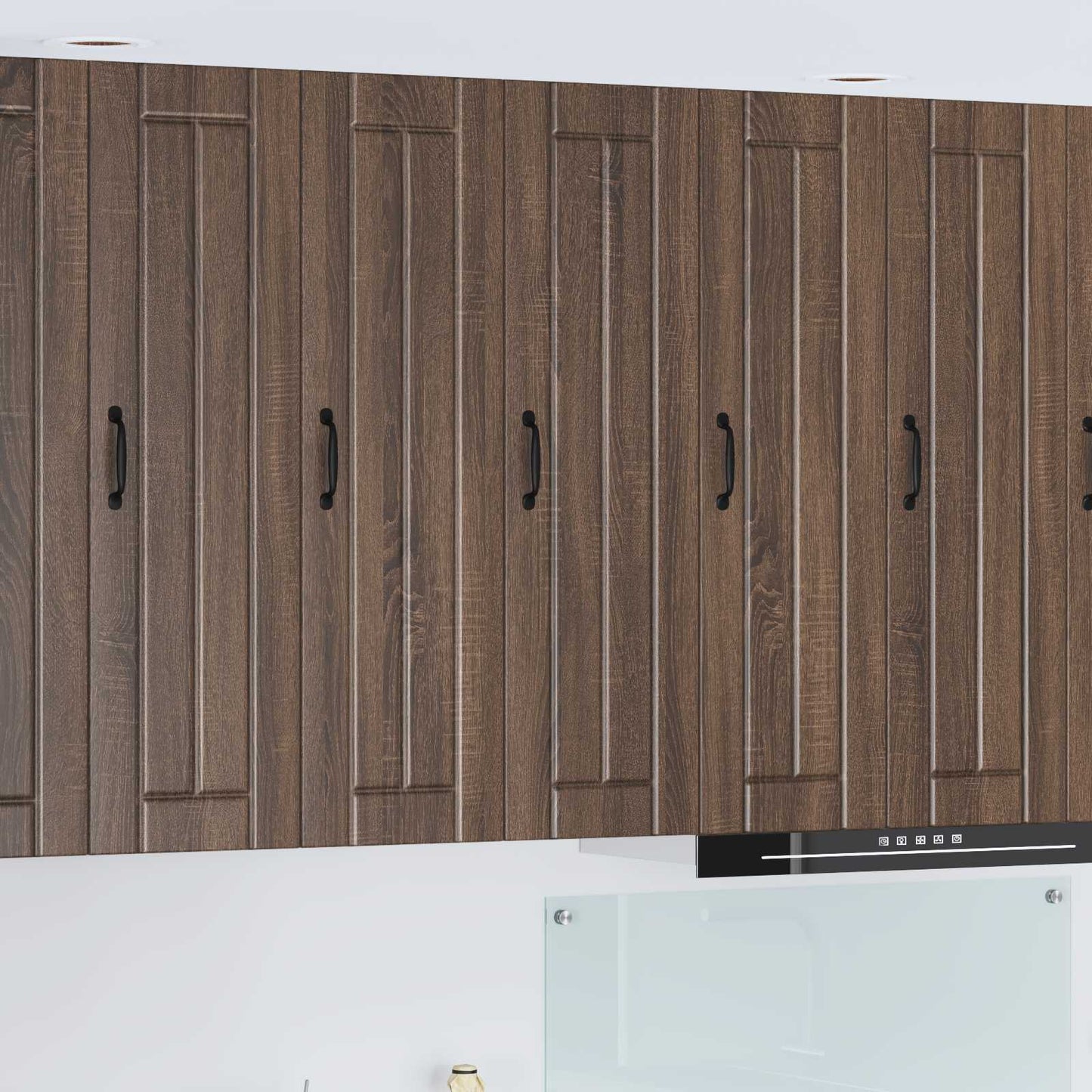 Wall Cabinet LUCCA Brown Oak 30 x 31 x 100 cm Engineered Wood