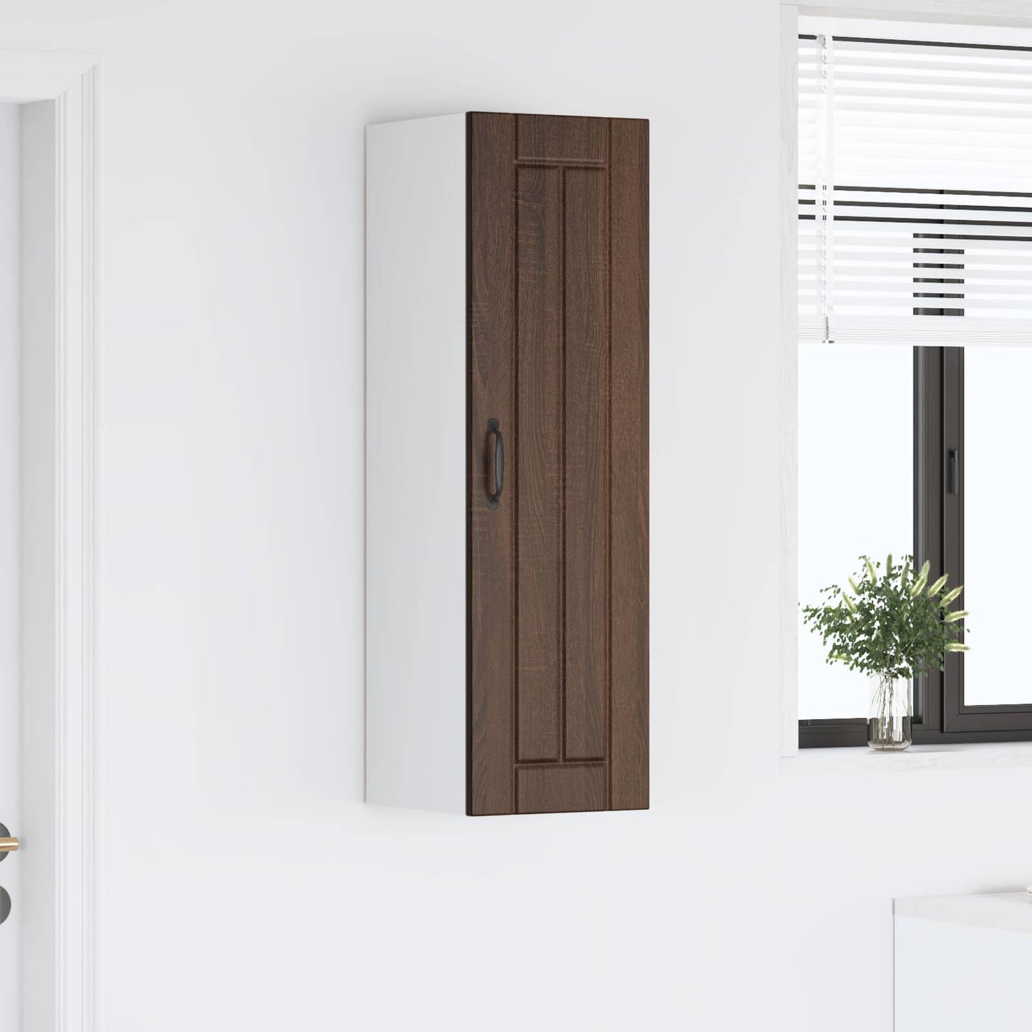 Wall Cabinet LUCCA Brown Oak 30 x 31 x 100 cm Engineered Wood