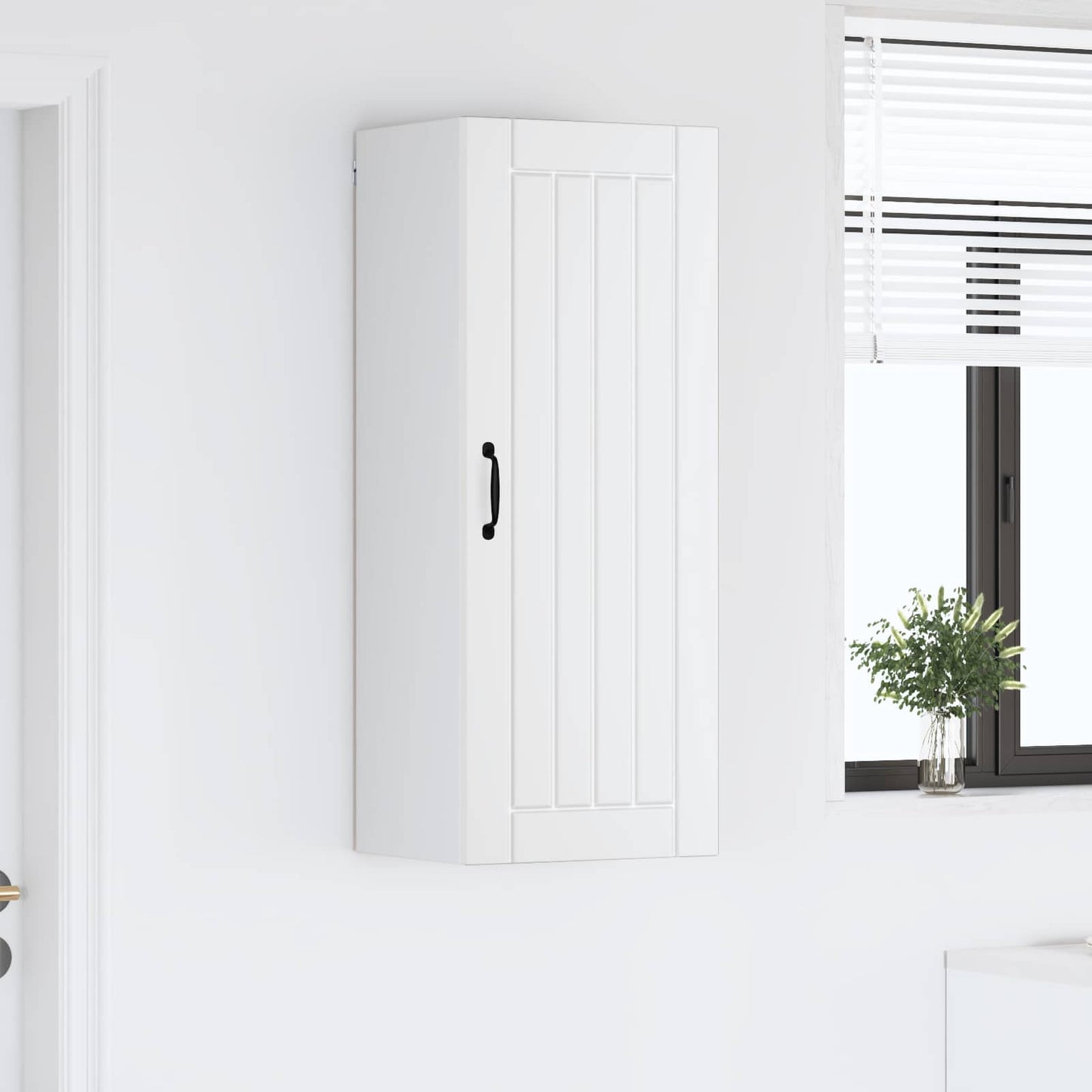 Wall Cabinet LUCCA White 40 x 31 x 100 cm Engineered Wood