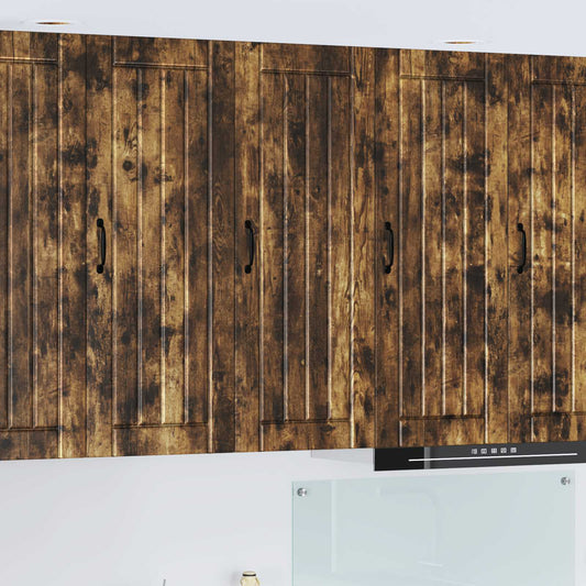 Wall Cabinet LUCCA Smoked Oak 40 x 31 x 100 cm Engineered Wood
