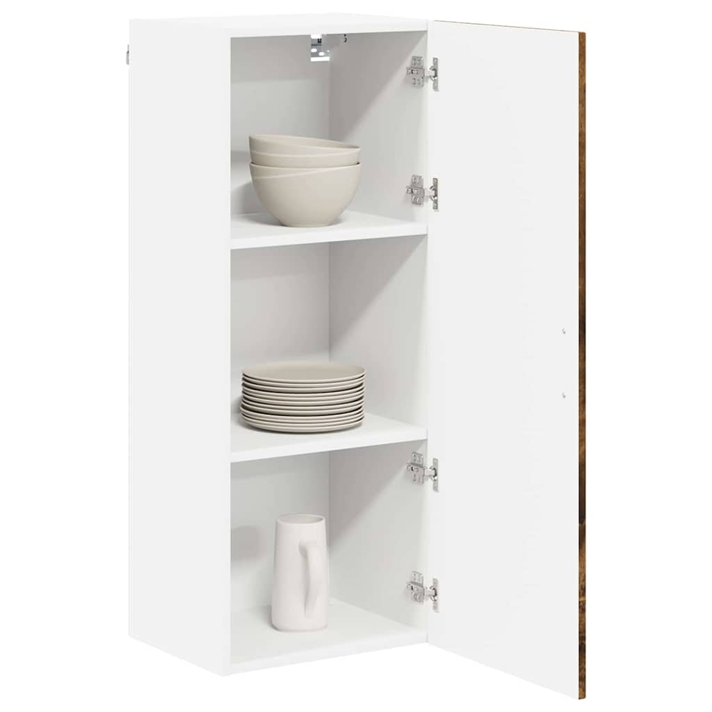 Wall Cabinet Lucca Smoked Oak 40 x 31 x 100 cm Engineered Wood