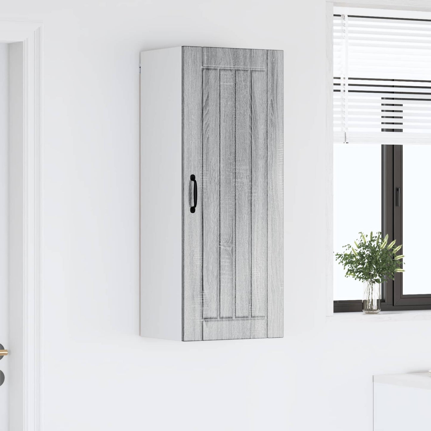 Wall Cabinet LUCCA Grey Sonoma 40 x 31 x 100 cm Engineered Wood