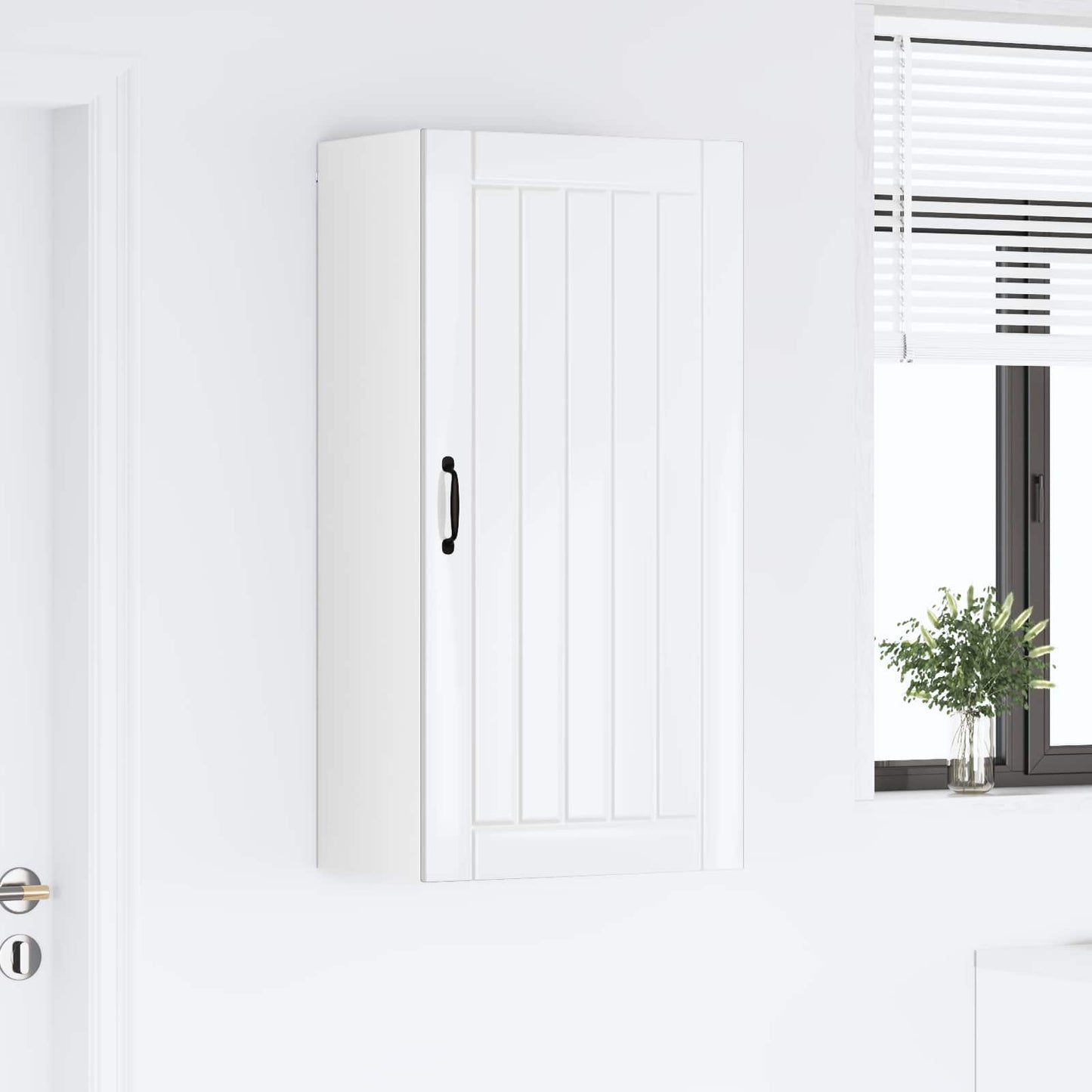 Wall Cabinet LUCCA High Gloss White 50 x 31 x 100 cm