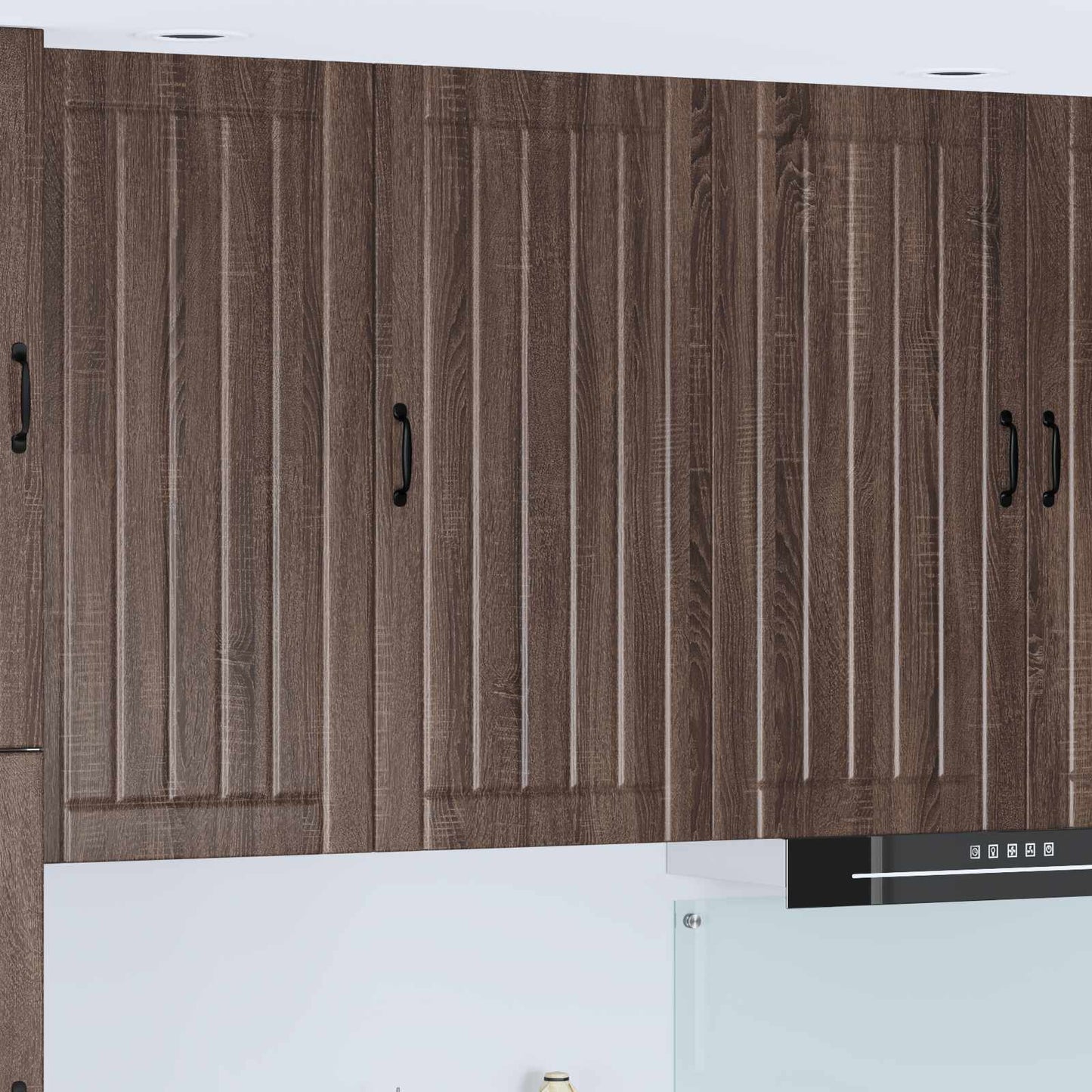 Wall Cabinet LUCCA Brown Oak 50 x 31 x 100 cm Engineered Wood