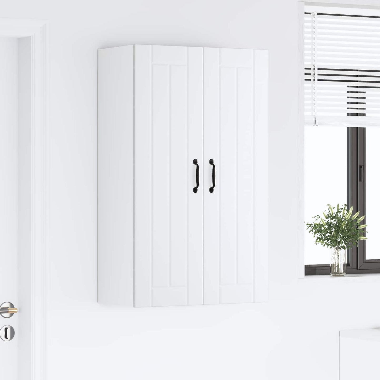 Wall Cabinet LUCCA White 60 x 31 x 100 cm Engineered Wood