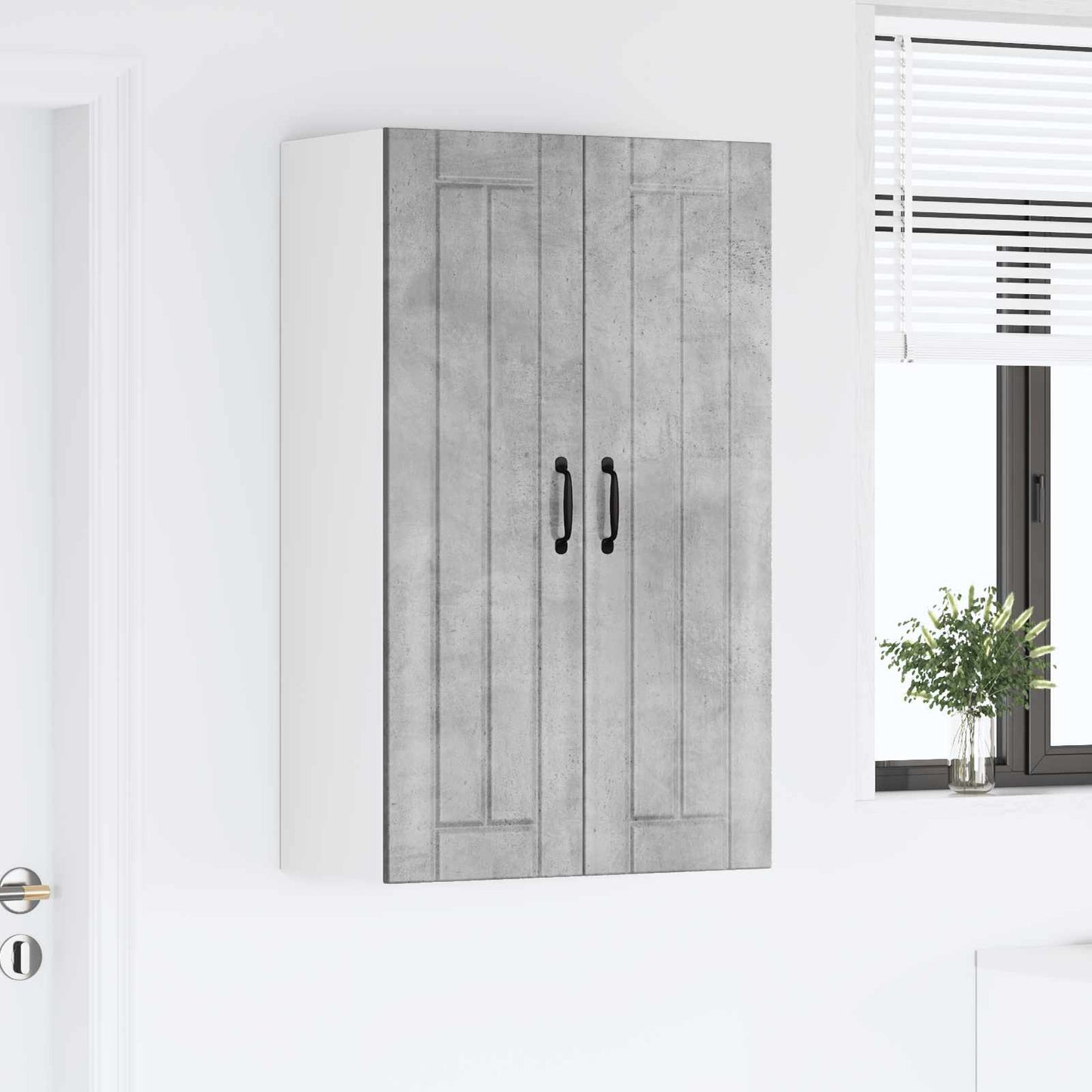 Wall Cabinet LUCCA Concrete Grey 60 x 31 x 100 cm