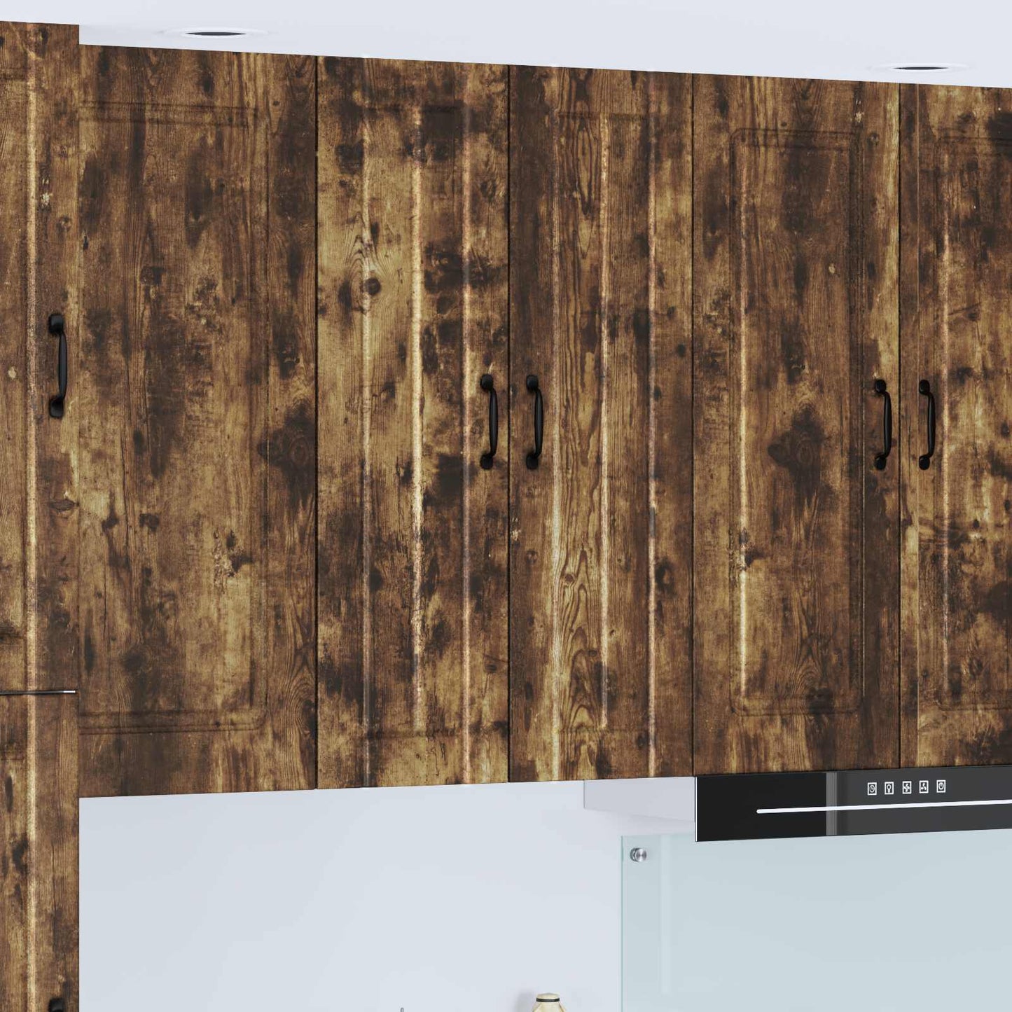 Wall Cabinet LUCCA Smoked Oak 60 x 31 x 100 cm Engineered Wood