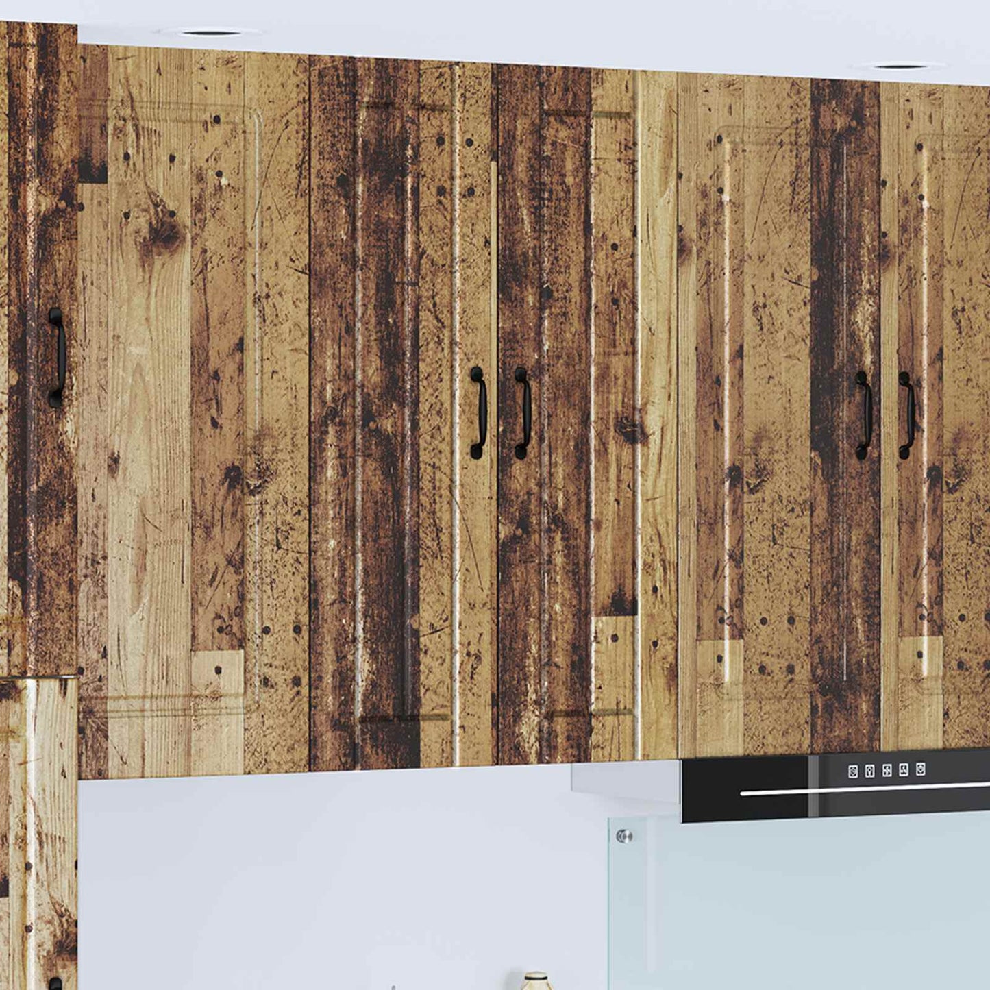 Wall Cabinet LUCCA Old Wood 60 x 31 x 100 cm Engineered Wood