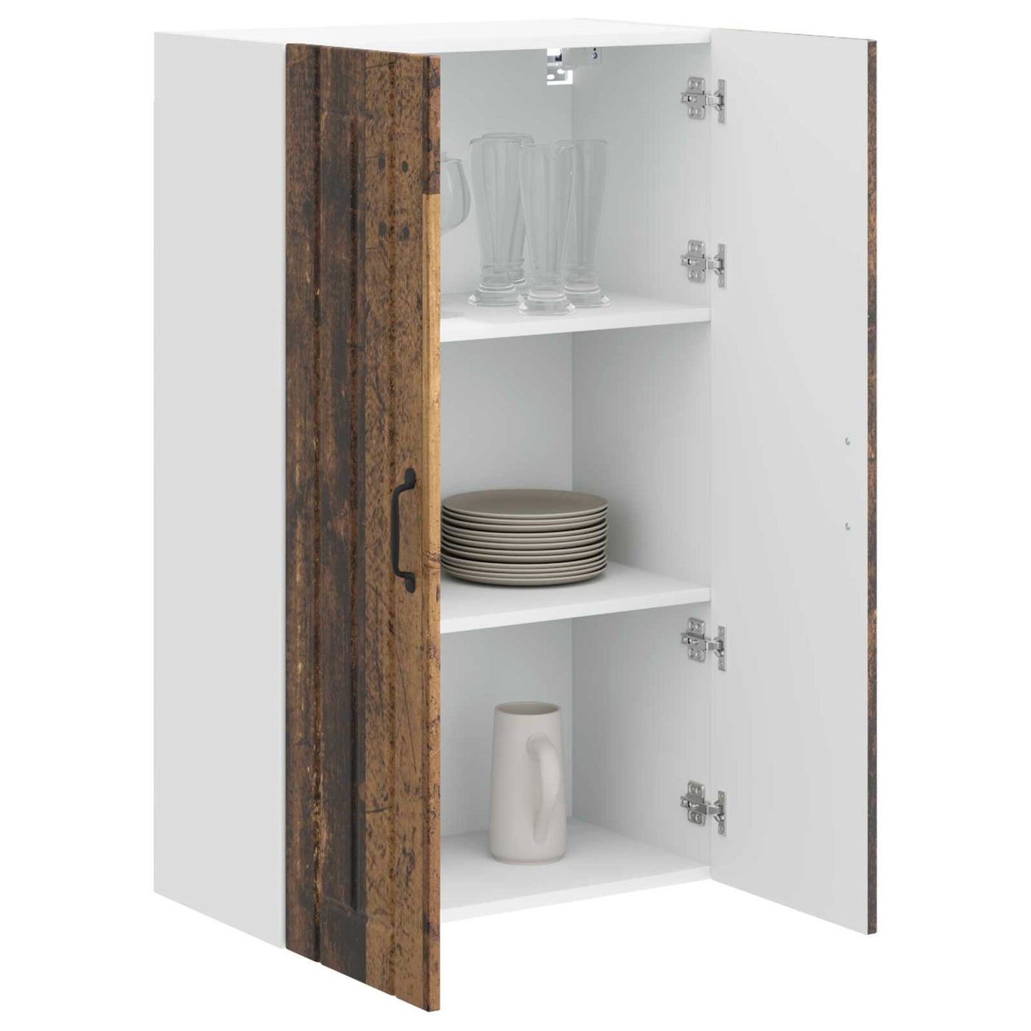 Wall Cabinet LUCCA Old Wood 60 x 31 x 100 cm Engineered Wood