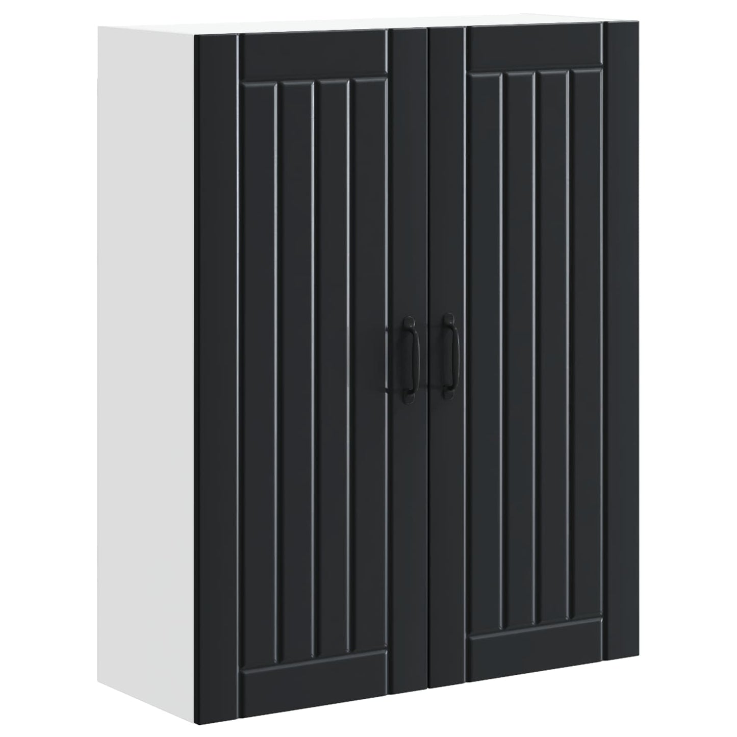Wall Cabinet LUCCA Black 80 x 31 x 100 cm Engineered Wood