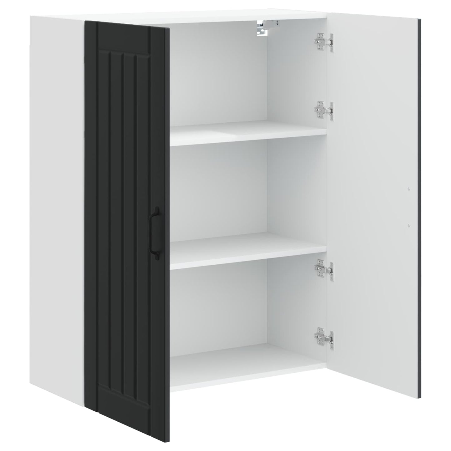 Wall Cabinet LUCCA Black 80 x 31 x 100 cm Engineered Wood