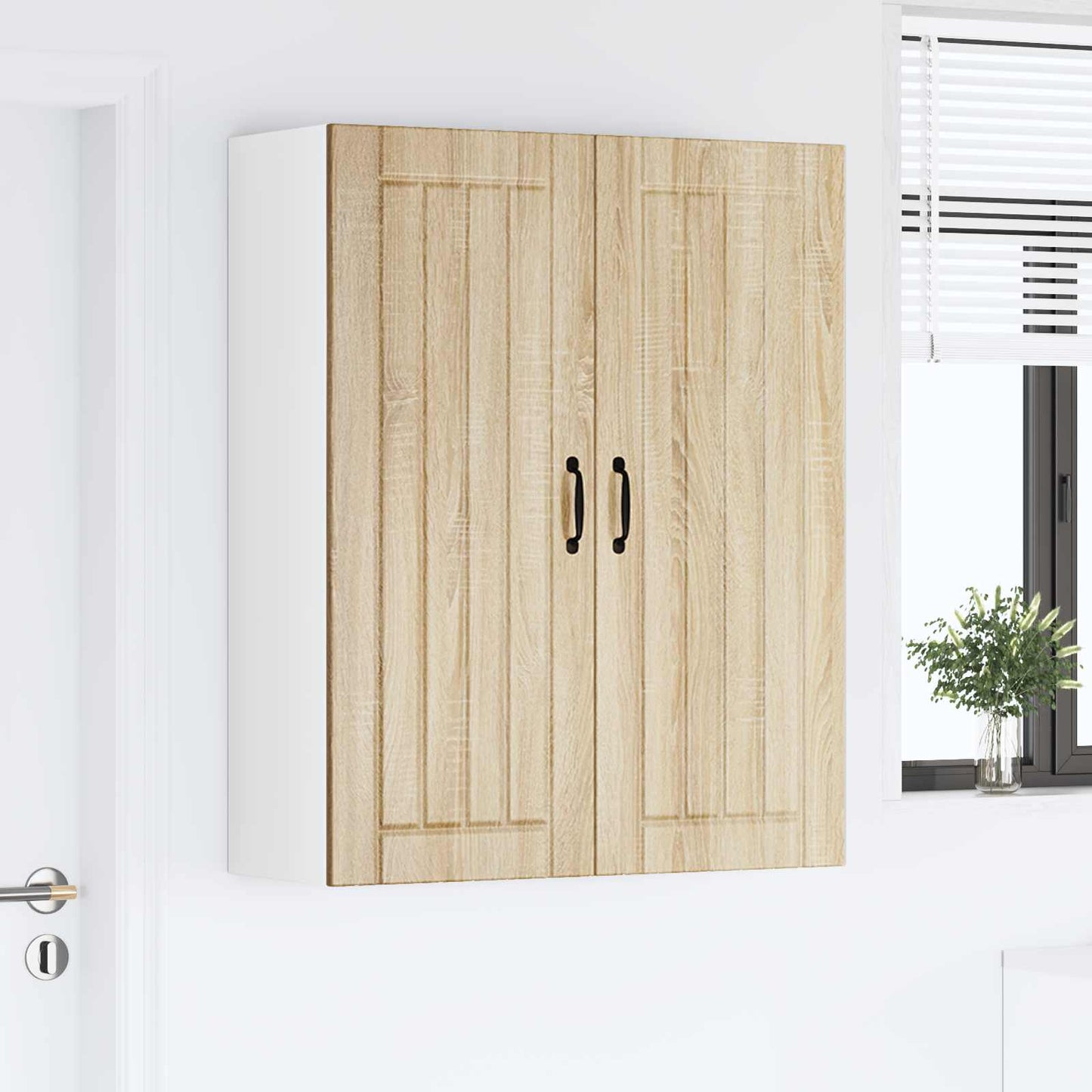 Wall Cabinet LUCCA Sonoma Oak 80 x 31 x 100 cm Engineered Wood
