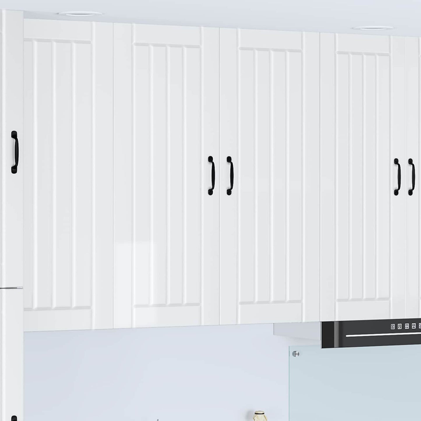Wall Cabinet LUCCA High Gloss White 80 x 31 x 100 cm