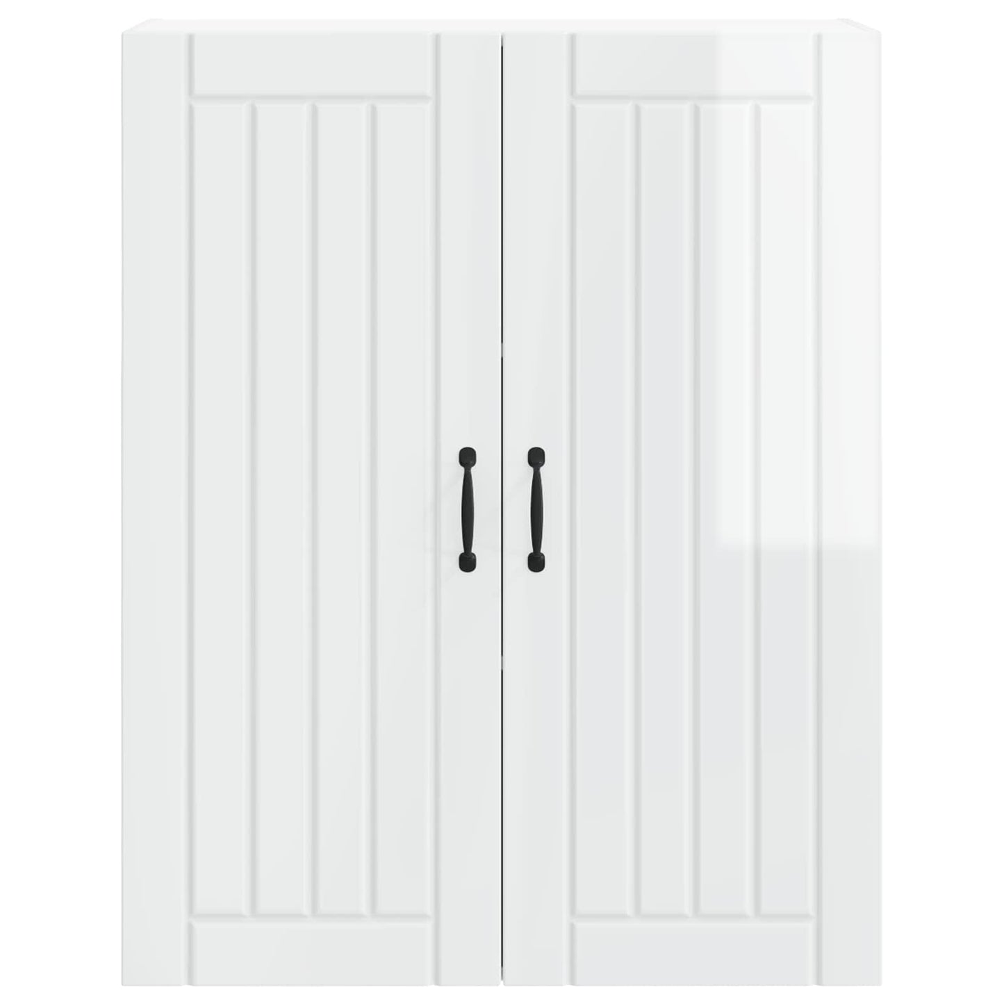 Wall Cabinet LUCCA High Gloss White 80 x 31 x 100 cm