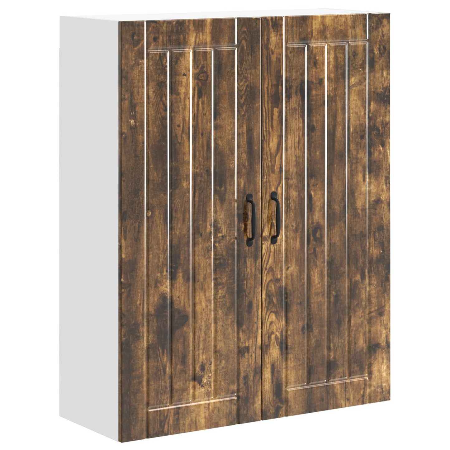 Wall Cabinet LUCCA Smoked Oak 80 x 31 x 100 cm Engineered Wood