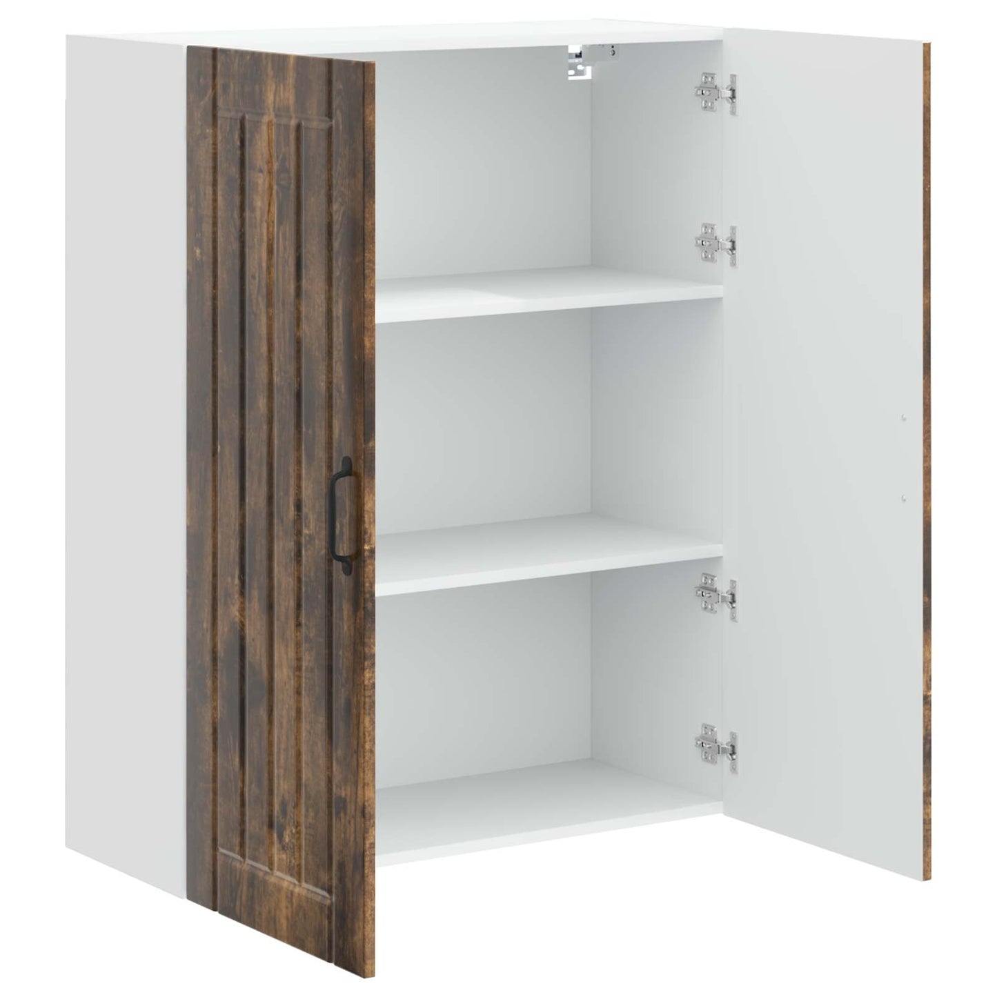 Wall Cabinet LUCCA Smoked Oak 80 x 31 x 100 cm Engineered Wood