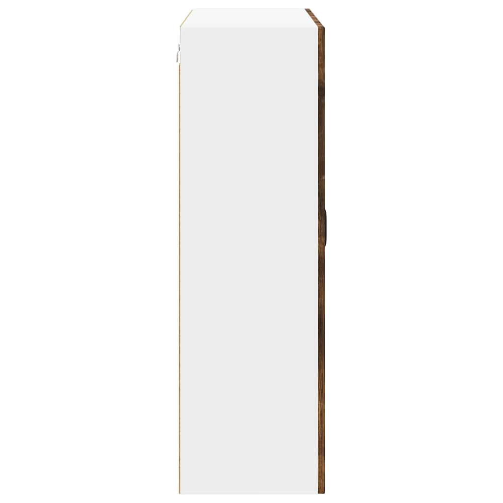 Wall Cabinet LUCCA Smoked Oak 80 x 31 x 100 cm Engineered Wood