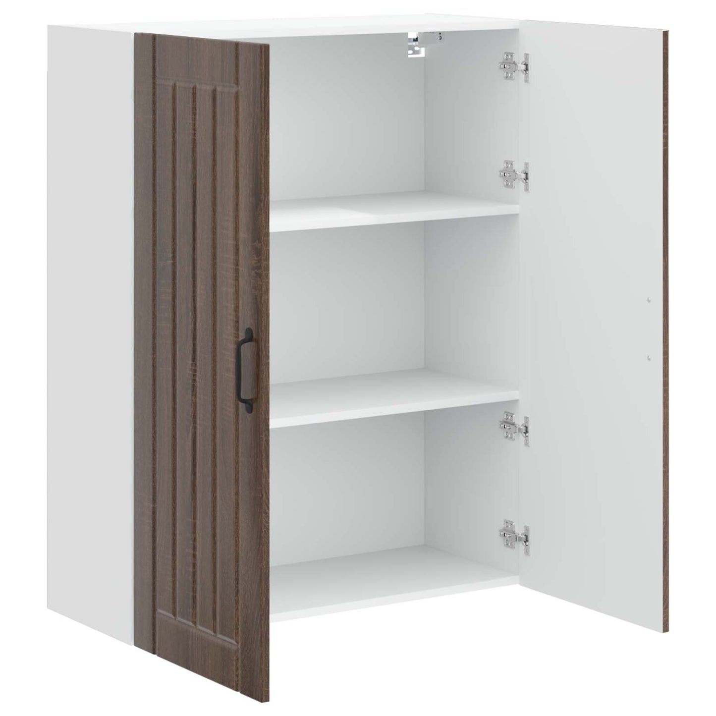 Wall Cabinet LUCCA Brown Oak 80 x 31 x 100 cm Engineered Wood