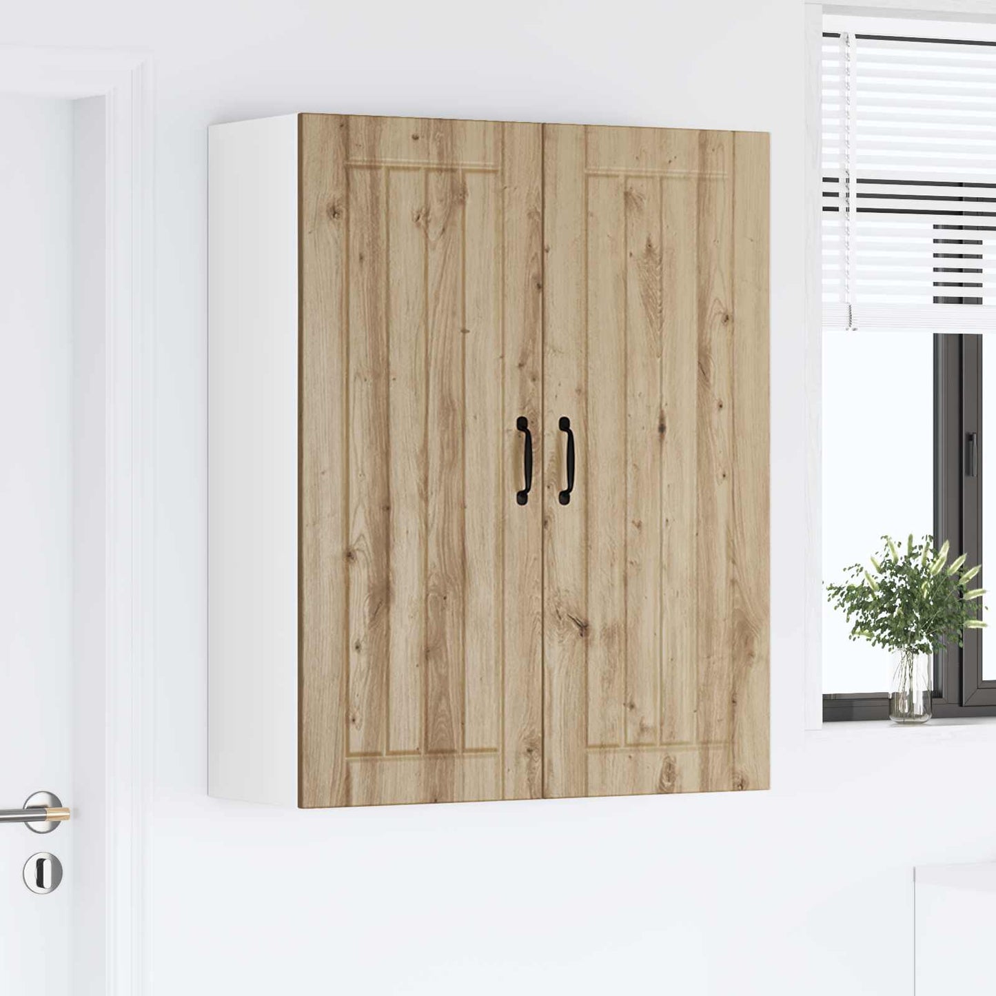 Wall Cabinet LUCCA Artisan Oak 80 x 31 x 100 cm Engineered Wood
