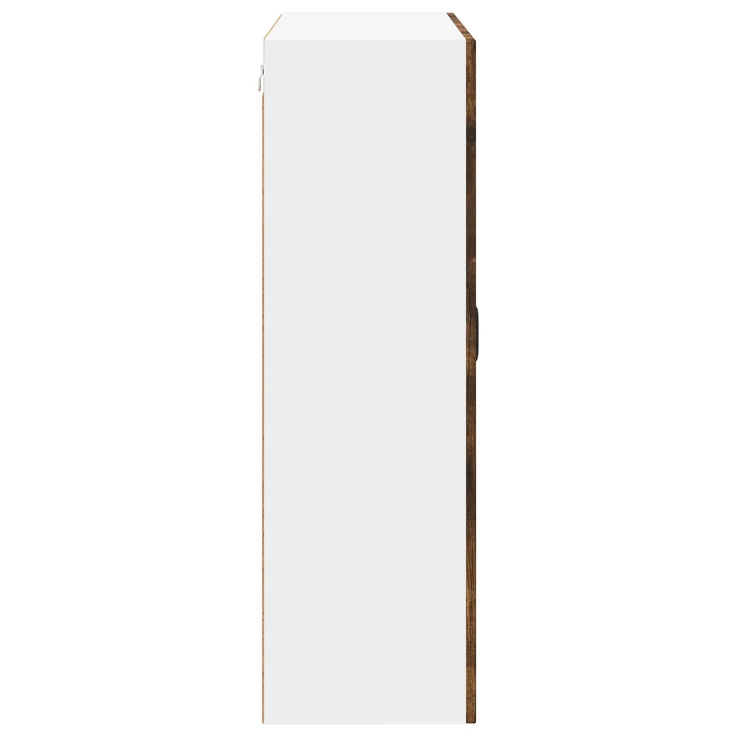 Wall Glass Cabinet LUCCA Smoked Oak 80 x 31 x 100 cm