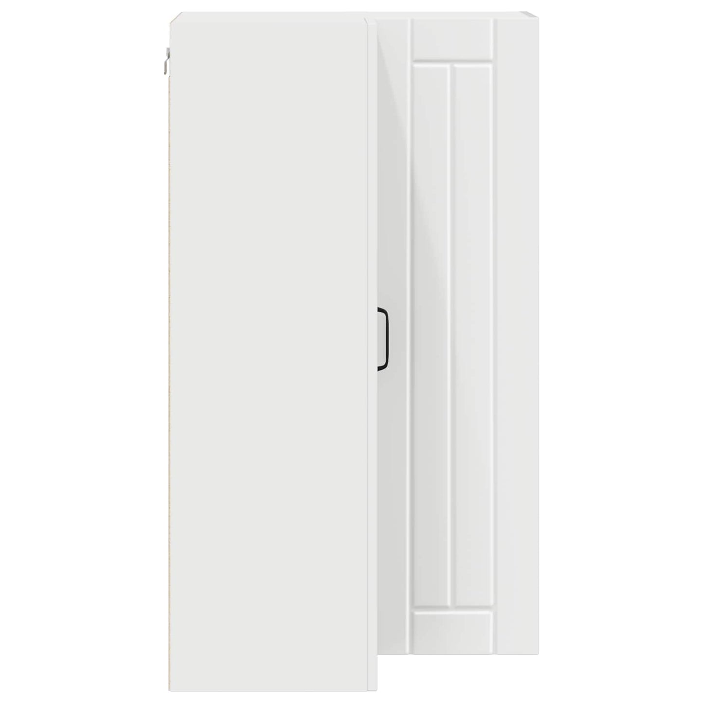Wall Corner Cabinet LUCCA White 57 x 57 x 100 cm