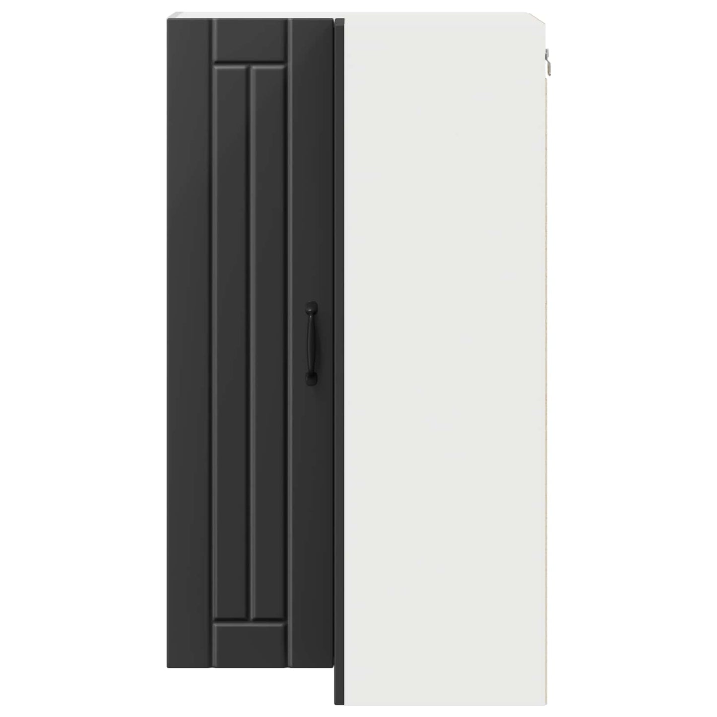 Wall Corner Cabinet LUCCA Black 57 x 57 x 100 cm