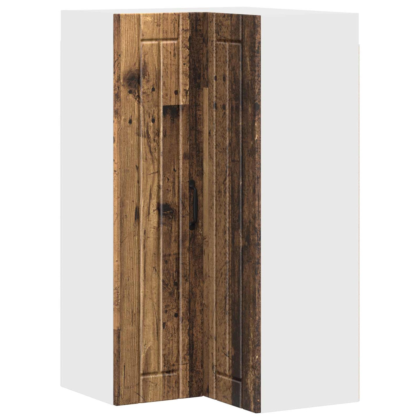 Wall Corner Cabinet LUCCA Old Wood 57 x 57 x 100 cm