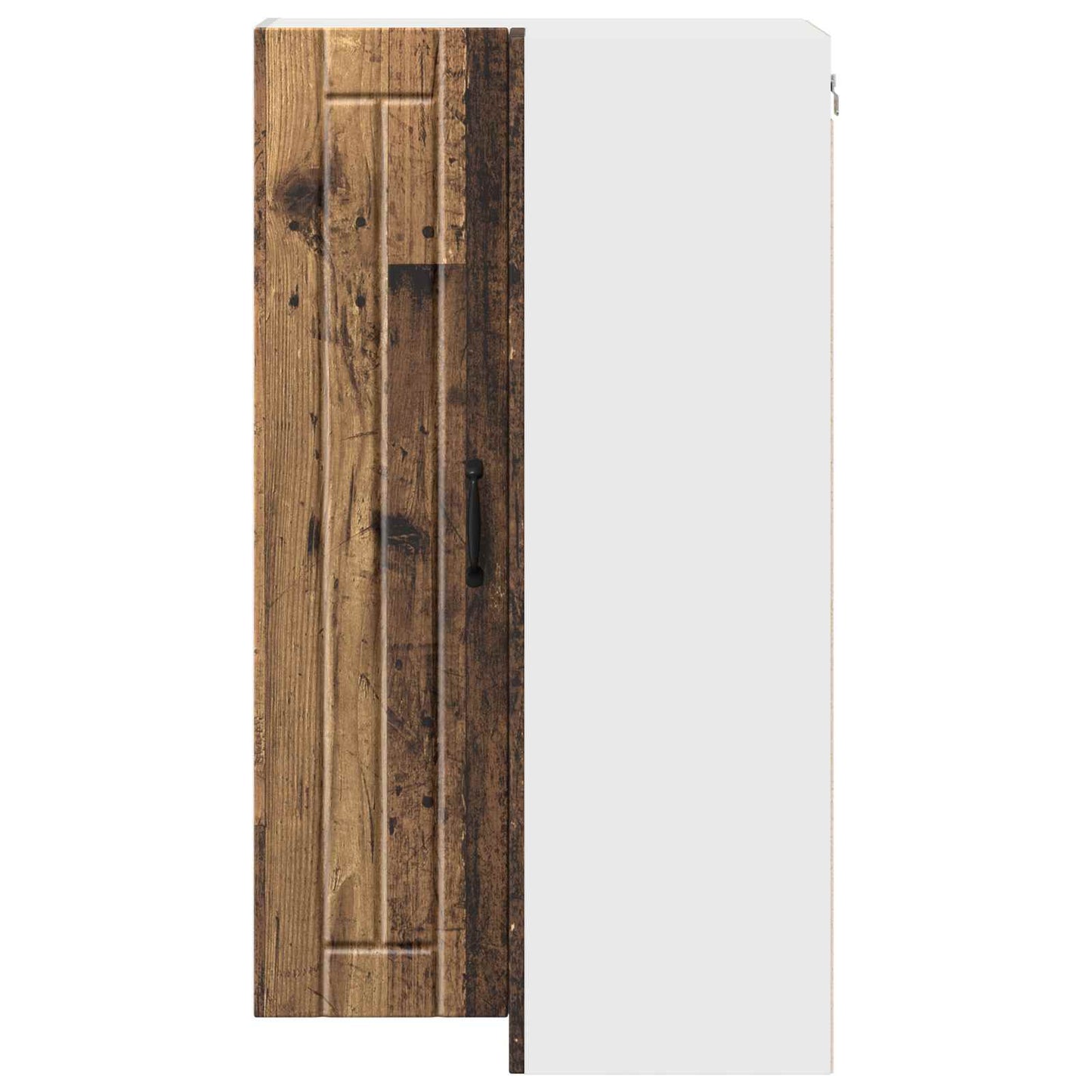 Wall Corner Cabinet LUCCA Old Wood 57 x 57 x 100 cm