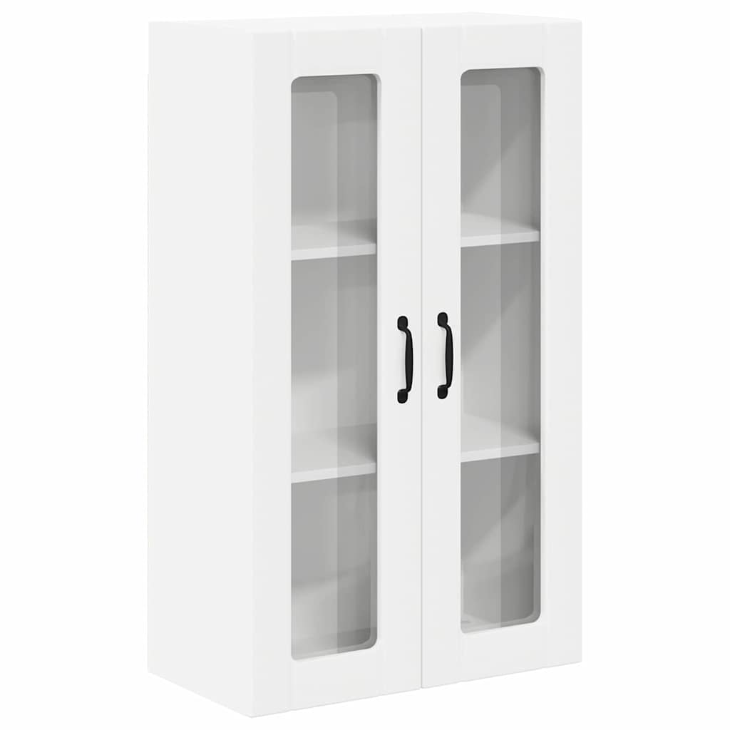 Wall Glass Cabinet LUCCA White 60 x 31 x 100 cm Engineered Wood