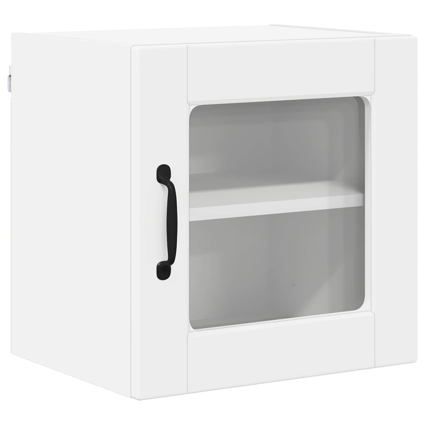 Wall Glass Cabinet PORTO White 40 x 31 x 40 cm Engineered Wood