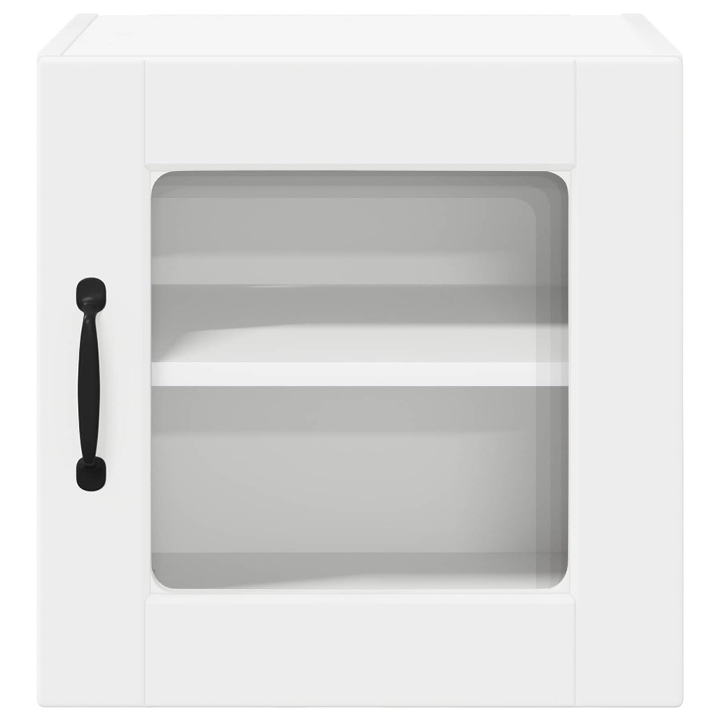 Wall Glass Cabinet PORTO White 40 x 31 x 40 cm Engineered Wood