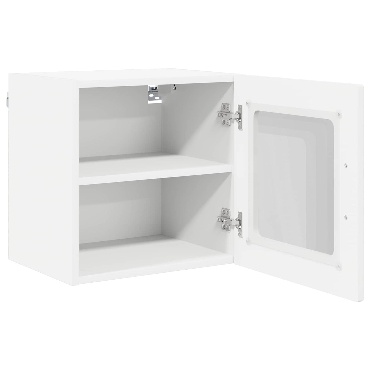 Wall Glass Cabinet PORTO 2 pcs White 40 x 31 x 40 cm