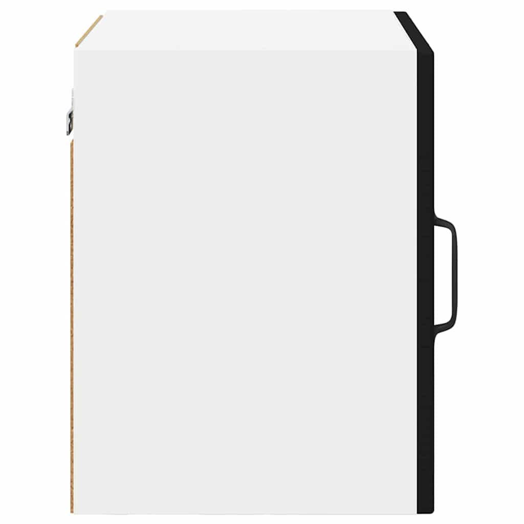 Wall Glass Cabinet PORTO 2 pcs Black 40 x 31 x 40 cm