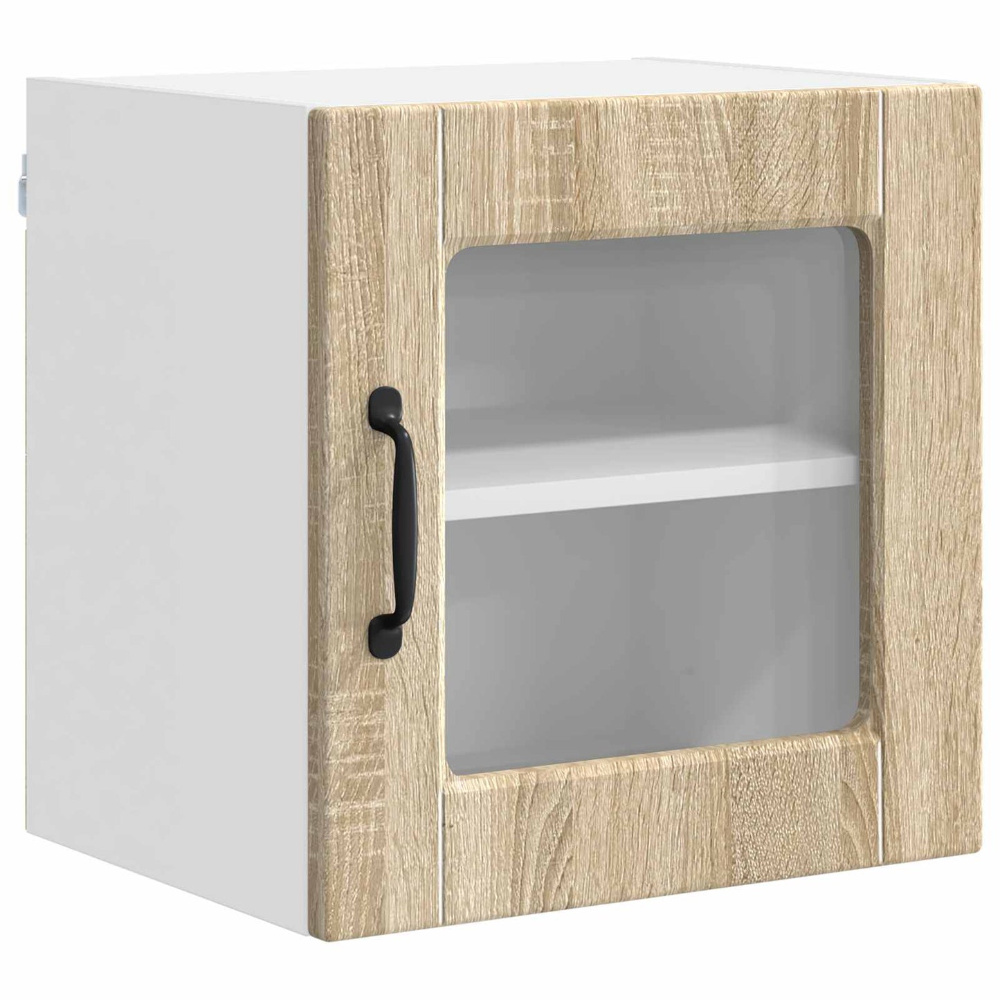 Wall Glass Cabinet PORTO Sonoma Oak 40 x 31 x 40 cm