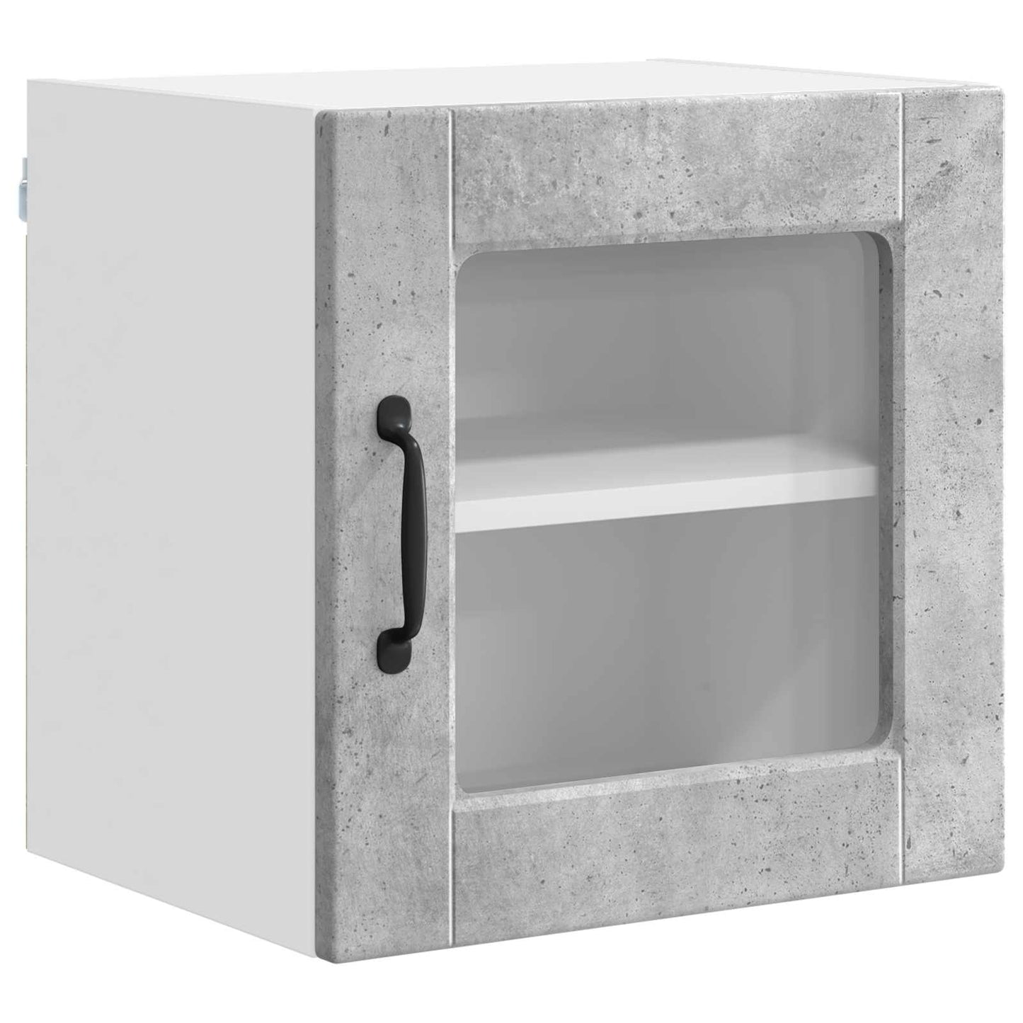 Wall Glass Cabinet PORTO 2 pcs Concrete Grey 40 x 31 x 40 cm
